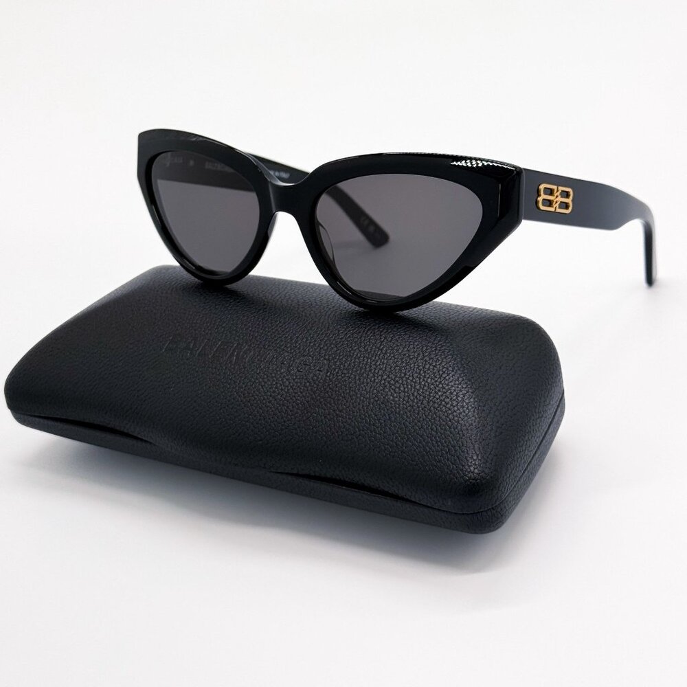 NEW BALENCIAGA SUNGLASSES BB0270S 001 BLACK WOMEN EYEWEAR